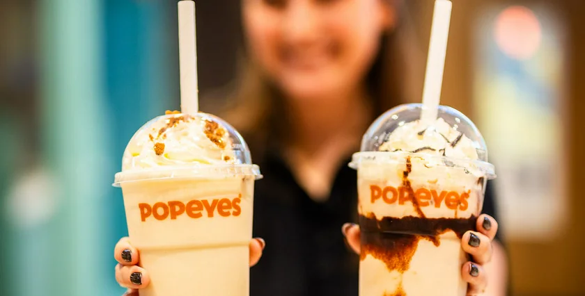 Popeyes' (sweet) milkshakes. Photo: Popeyes