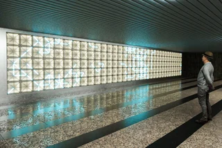 New illuminated display to shine a light on Florenc metro station