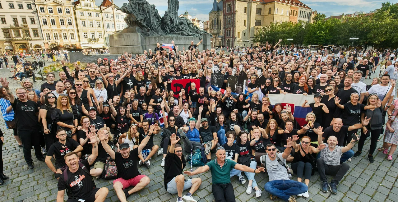 Depeche Mode fans in Old Town Square. Photo: Facebook / Deconstruction Time Again