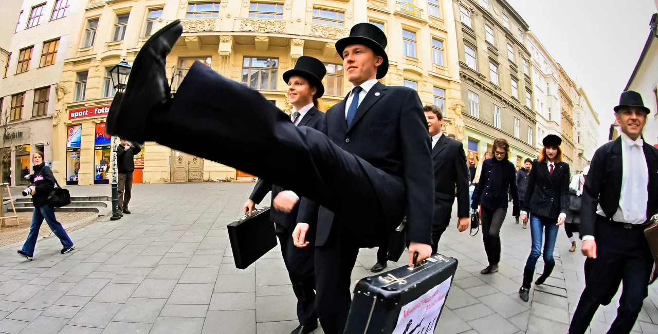 The Silly Walk, celebrated in Brno (pictured) for going on 11 years, returns to Prague this weekend.