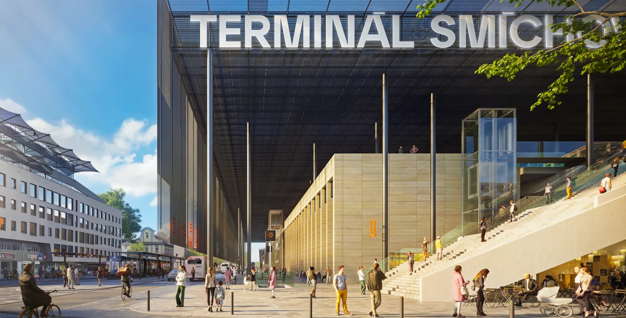 Visualization of future Smíchov station. Photo: Railway Administration