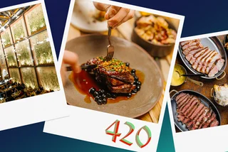 Collage photo: Courtesy of 420 restaurant