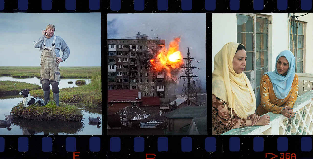 Film stills courtesy of: As the Tide Comes In, 20 Days in Mariupol, The Burdened