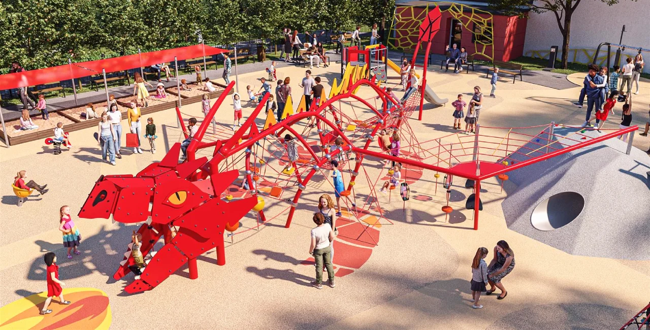 Prague playground at Riegrovy sady to get a fiery new dragon upgrade