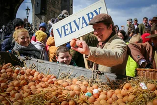 Charles Bridge Egg Festival cracks open a hard-boiled Prague legend
