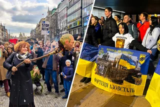 Prague voices defiance amid Russian elections and Mariupol anniversary