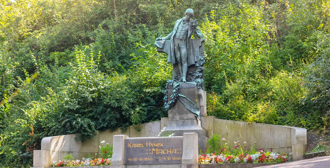 Karel Hynek Mácha statue at Prague's Petřín Hill/Roman Kybus