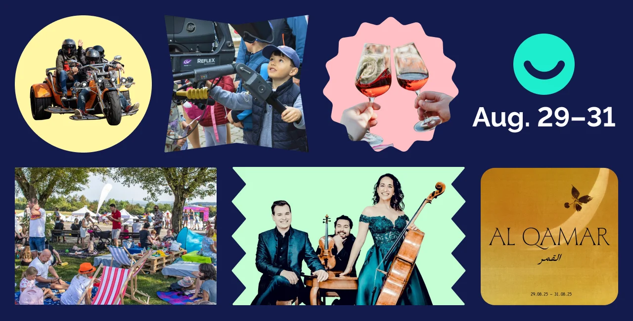 Collage Credits: CityBee, Al Qamar Film Festival, Food Piknik, Prague Harley Days, Prosecco Fest 2025, Česká televize