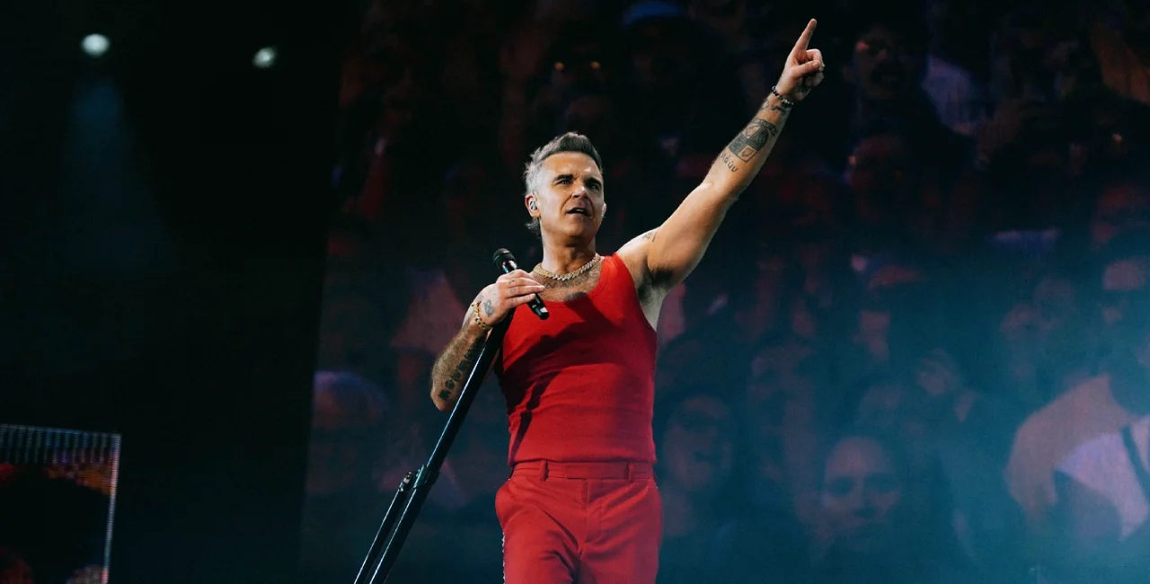 Williams performs in Belgium in June. Photo: Facebook / Robbie Williams