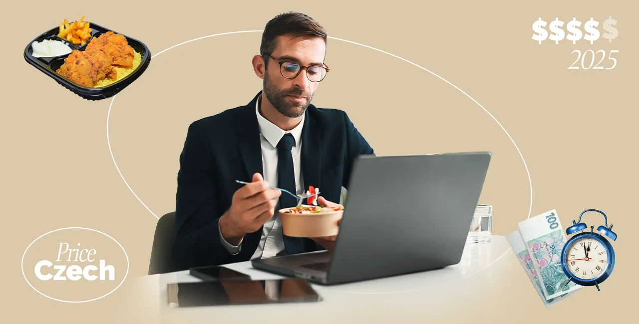 More Czechs are swapping the lunchtime pub ritual for desk food