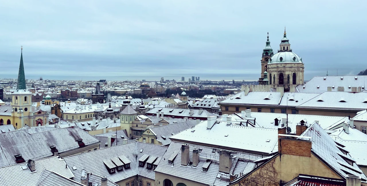 Snowfall blankets Prague and parts of Czechia, though brings disruption