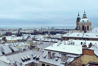 Snowfall blankets Prague and parts of Czechia, though brings disruption
