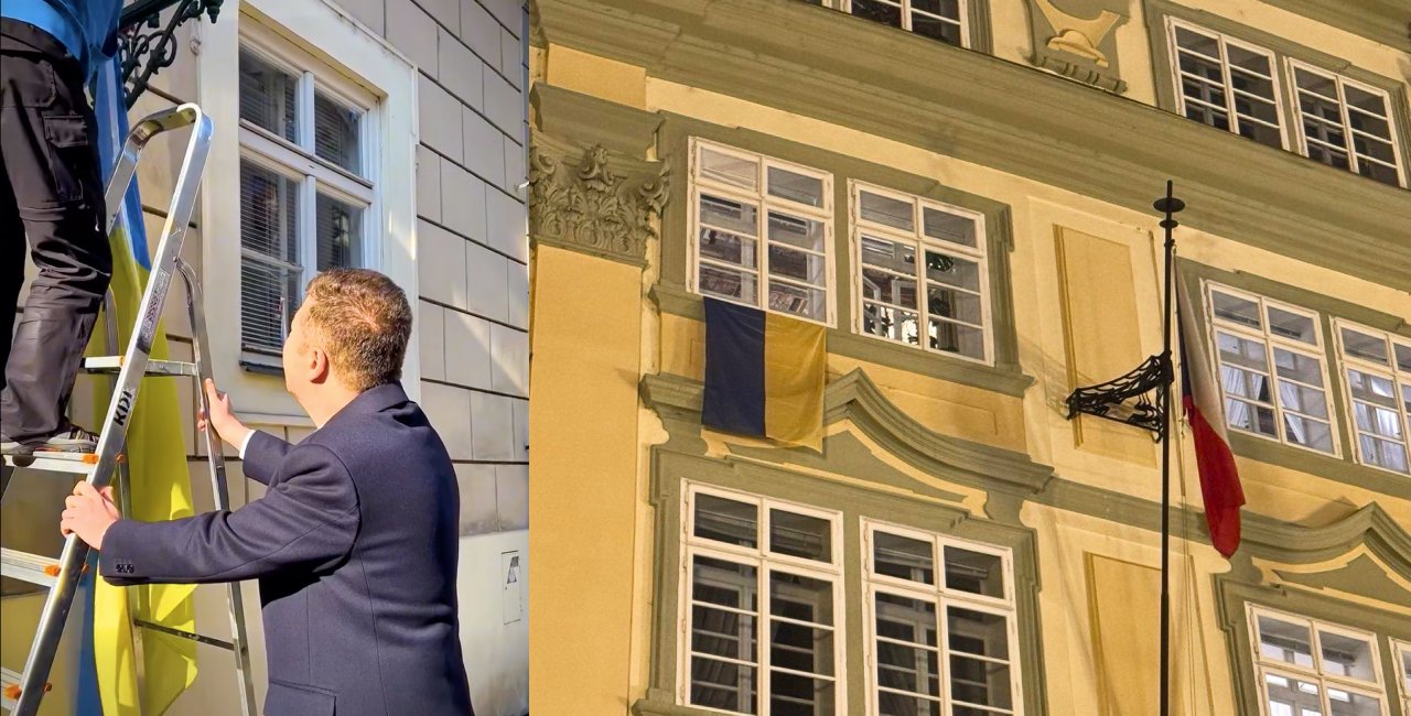 Flag removal backfires: Czech parliament now displays even more Ukrainian flags