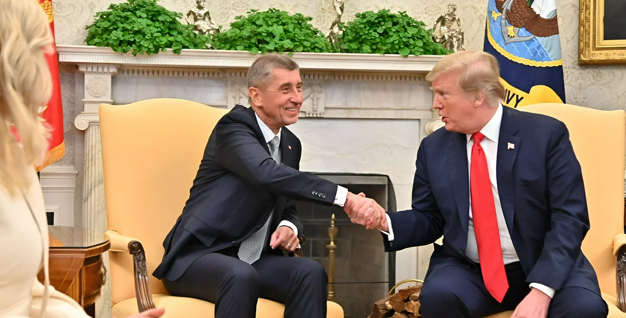 Andrej Babiš meeting Donald Trump in 2019 (Facebook/@AndrejBabis)
