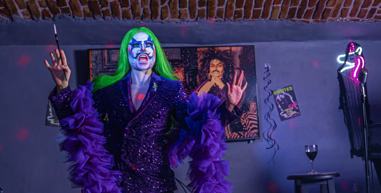 Performer at Blind Eye studio. Photo: Noah Lucas.