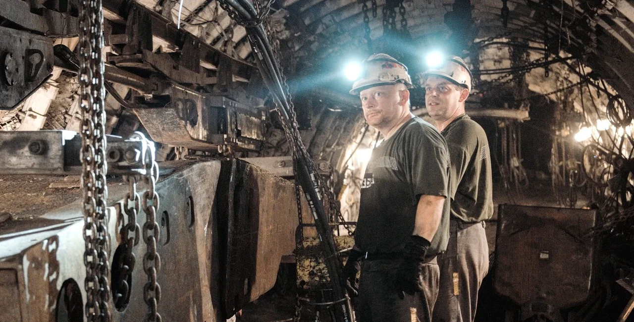 OKD employees in one of Czechia's last coal mines. Photo: Facebook / OKD