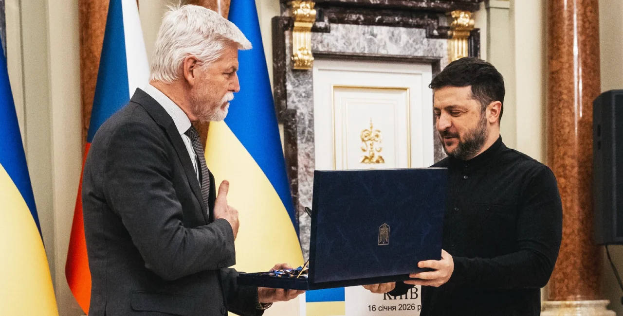 Pavel awarded by Zelenskyy in Kyiv, Jan. 16. Photo: X / Petr Pavel