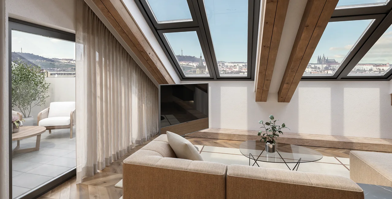 RINT Rezidence Královská 01-2026 mezonet obývák terasa EDIT1 PNG Lead1