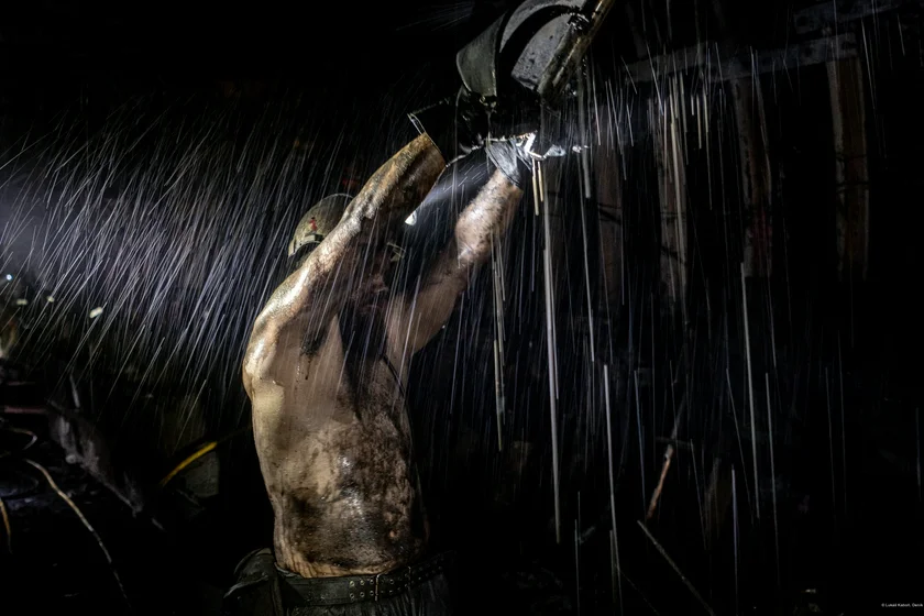 Lukáš Kaboň / Deník / Práce horníku na dole ČSM - Sever (OKD)