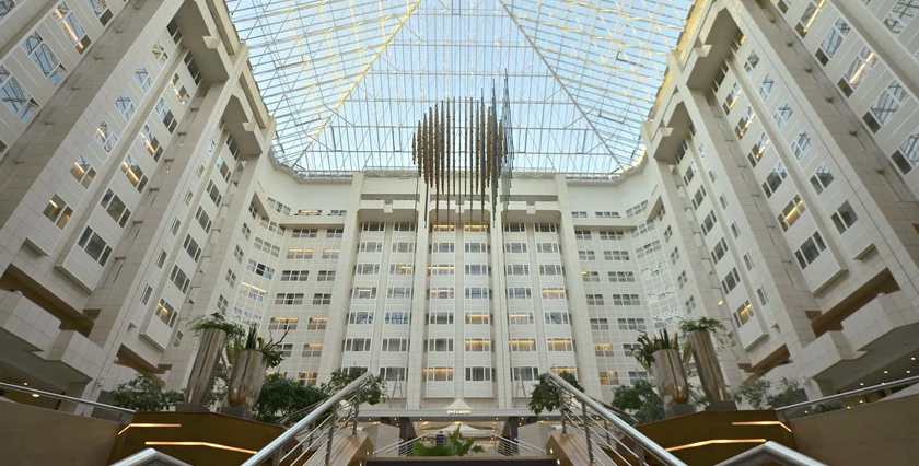 Atrium Hilton Lobby via Daria Feb-2026 jpg