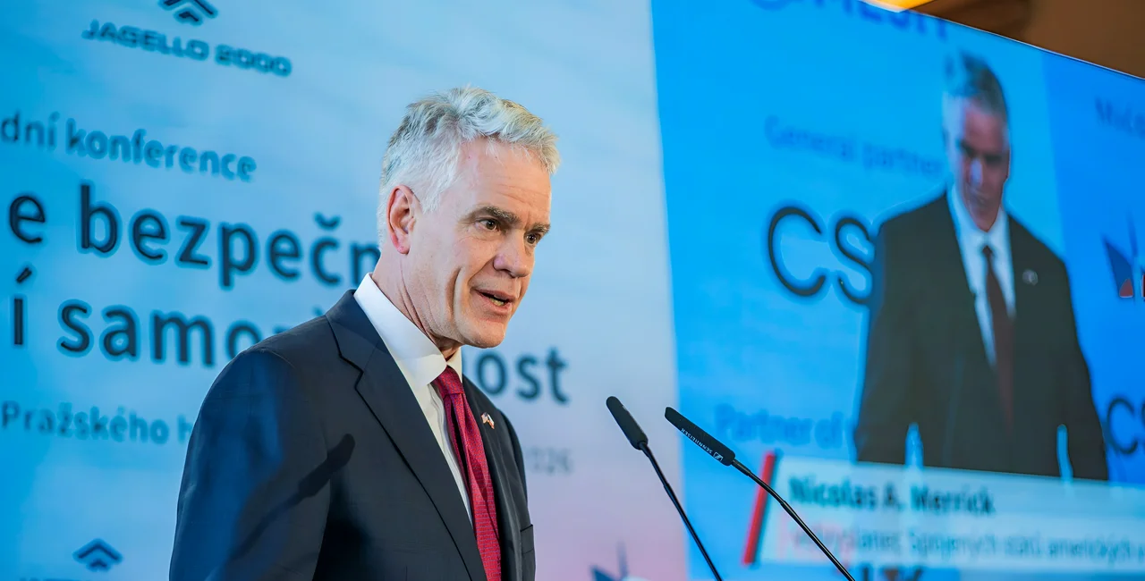 U.S. Ambassador Nicholas Merrick's Remarks at the "Our Security Cannot Be Taken For Granted” Conference. Photo: US Embassy Prague