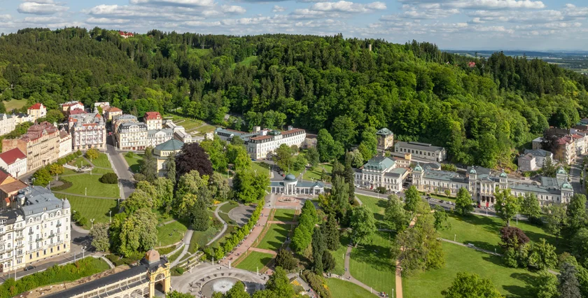 ENSANA 03-2026 Marianske Lazne Czechia SPA COLONNADE_Aerial Image_0487