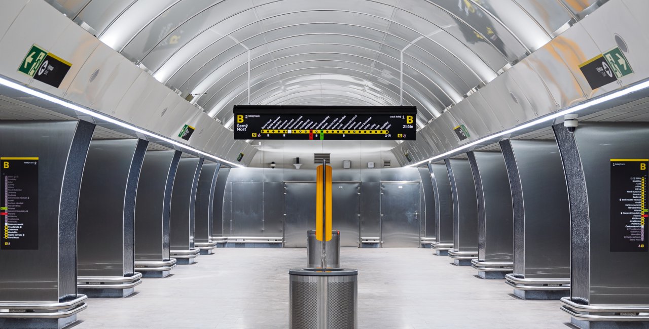 Českomoravská metro station reopens with modern design and silent ...