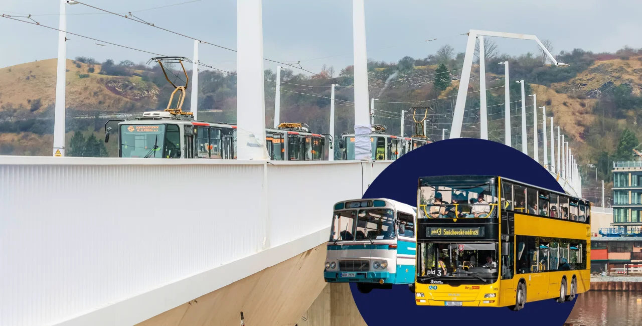 Prague opens Dvorecký Bridge with free ferries, vintage buses, and rare double-decker rides