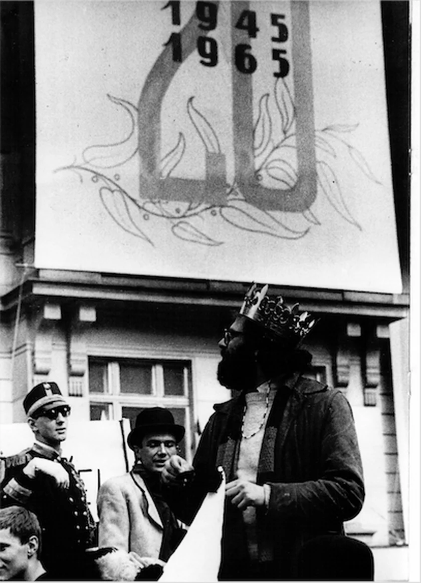 Allen Ginsberg, Prague, May 1, 1965 by Karel Syrp