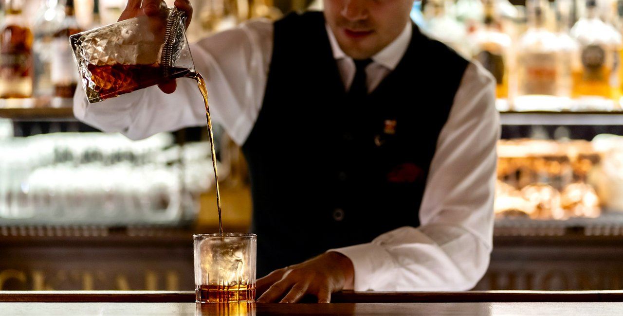 Beneath Prague's Old Town Square, a legendary bar crafts creative cocktails