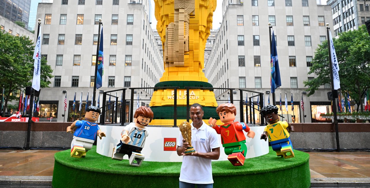 Czech team builds record-breaking Lego World Cup trophy displayed in New ...