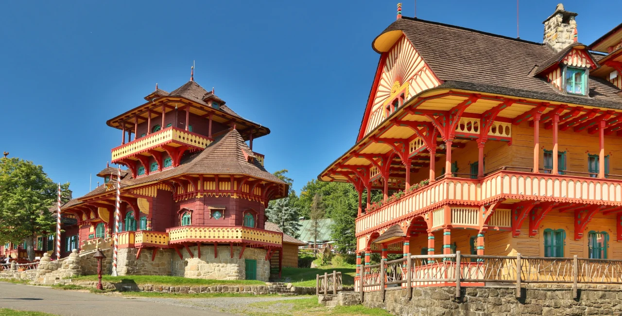 Pustevny chalets.