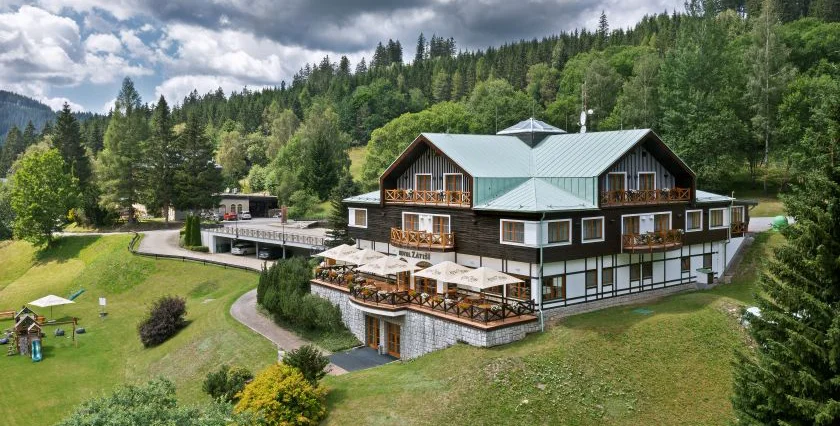 A peaceful mountain escape in the Svatý Petr valley, surrounded by the Krkonoše nature.