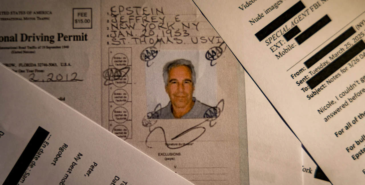 A document from the U.S. Department of Justice release of the Jeffrey Epstein files. Photo: