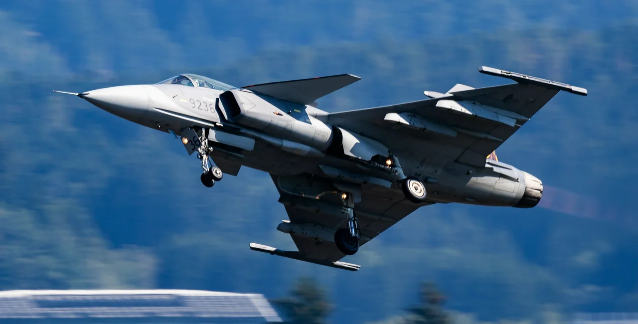 Czech Air Force SAAB JAS 39 Gripen fighter jet. Photo: Soos Jozsef / Shutterstock.com
