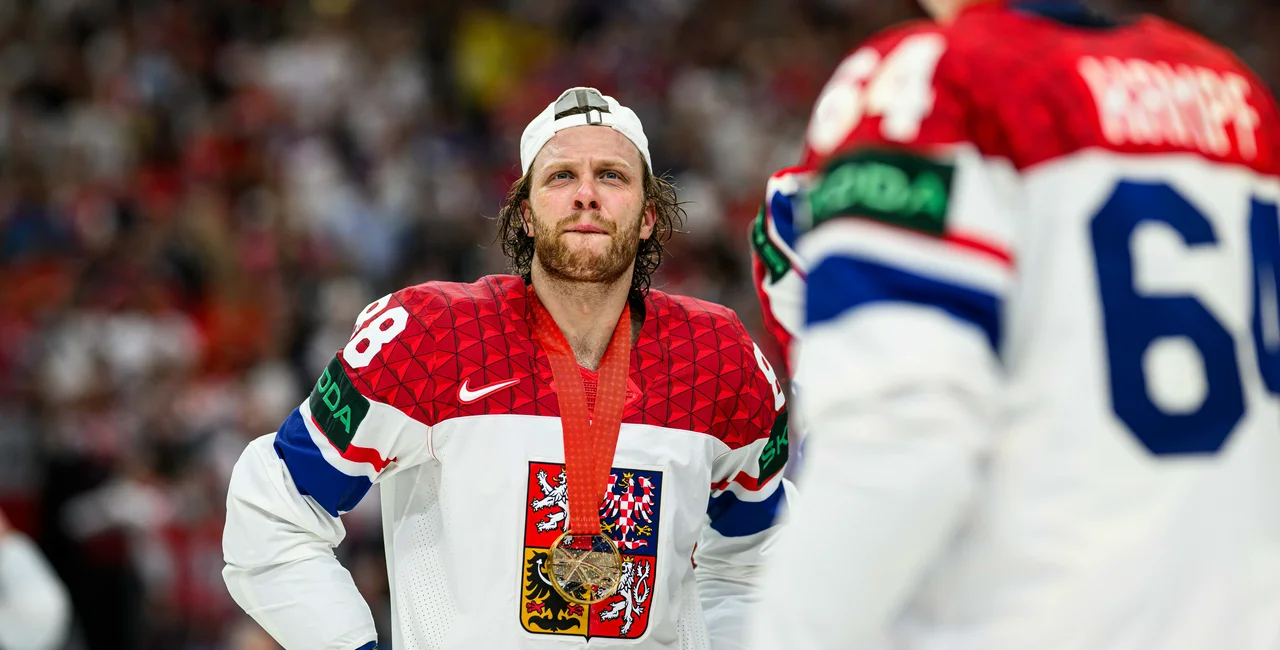 David Pastrňák with the Czech national team at the 2024 IIHF championship. Photo: Vitalii Vitleo / Shutterstock.com
