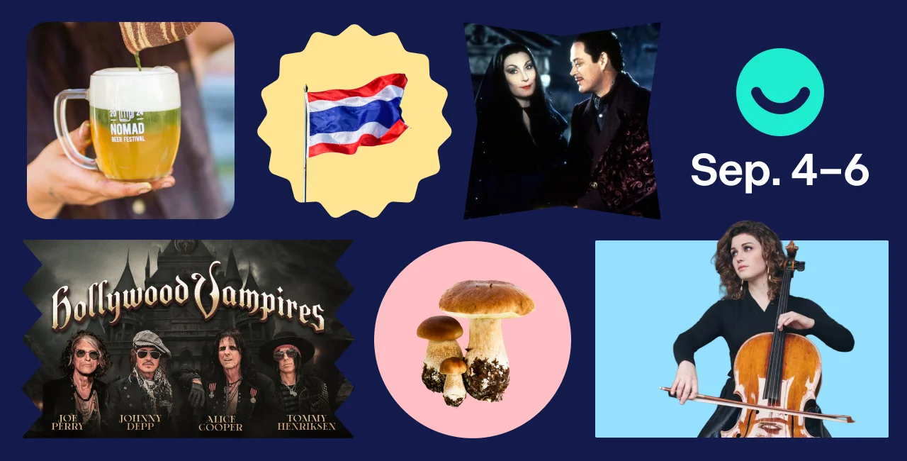Dvořákova Praha, Nomad Beer Festival, Hollywood Vampires, Addams Family Values