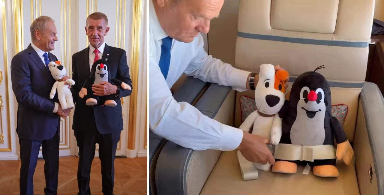 Screengrabs: Facebook / Andrej Babiš; X / Donald Tusk