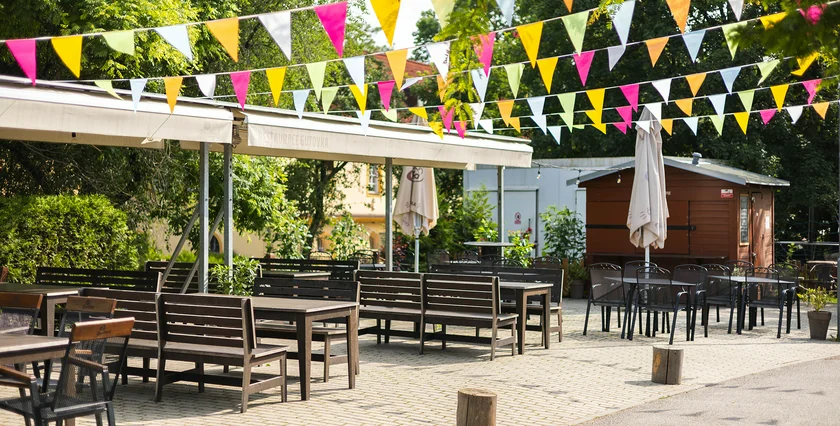 Outdoor seating areas