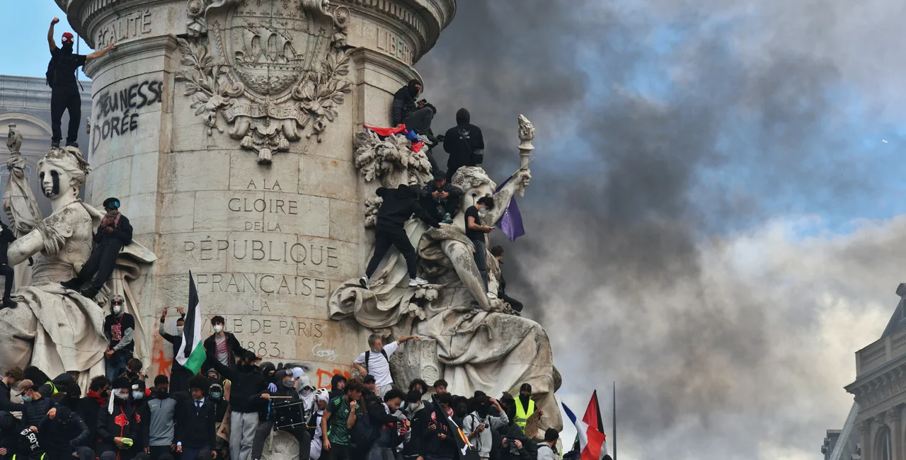 Protest in Paris on Oct. 17, 2026. Photo: Wikimedia Commons / FreCha