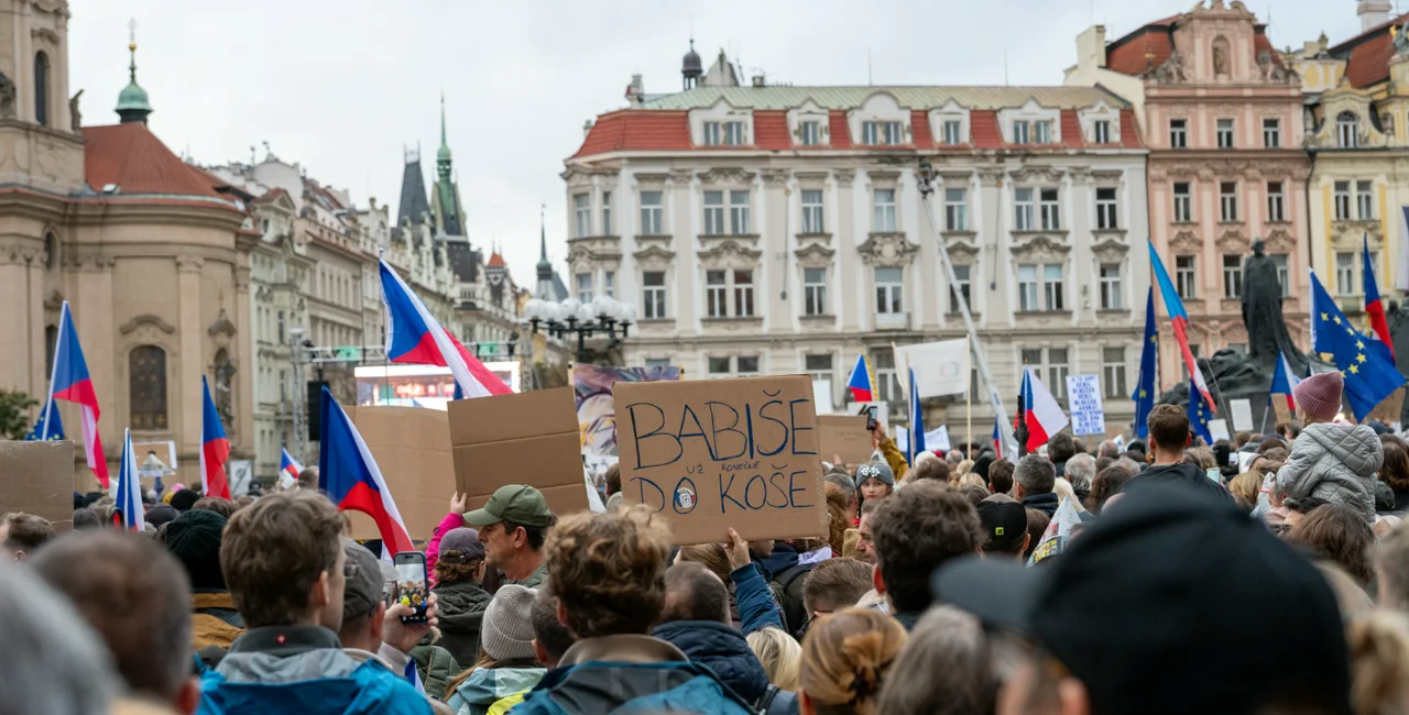 Protest in Prague on Oct. 25, 2026. Photo: Jan Hospodka / Shutterstock.com