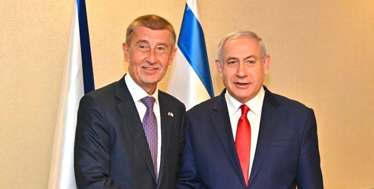 Andrej Babiš with Benjamin Netanyahu on Feb. 19, 2019. Photo: Facebook / Andrej Babiš