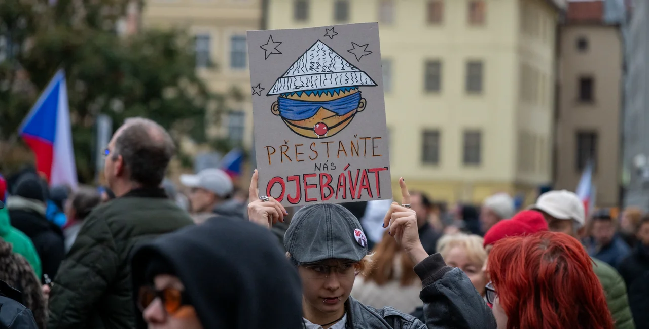 Protest in Prague on Oct. 25, 2026. Photo: Jan Hospodka / Shutterstock.com