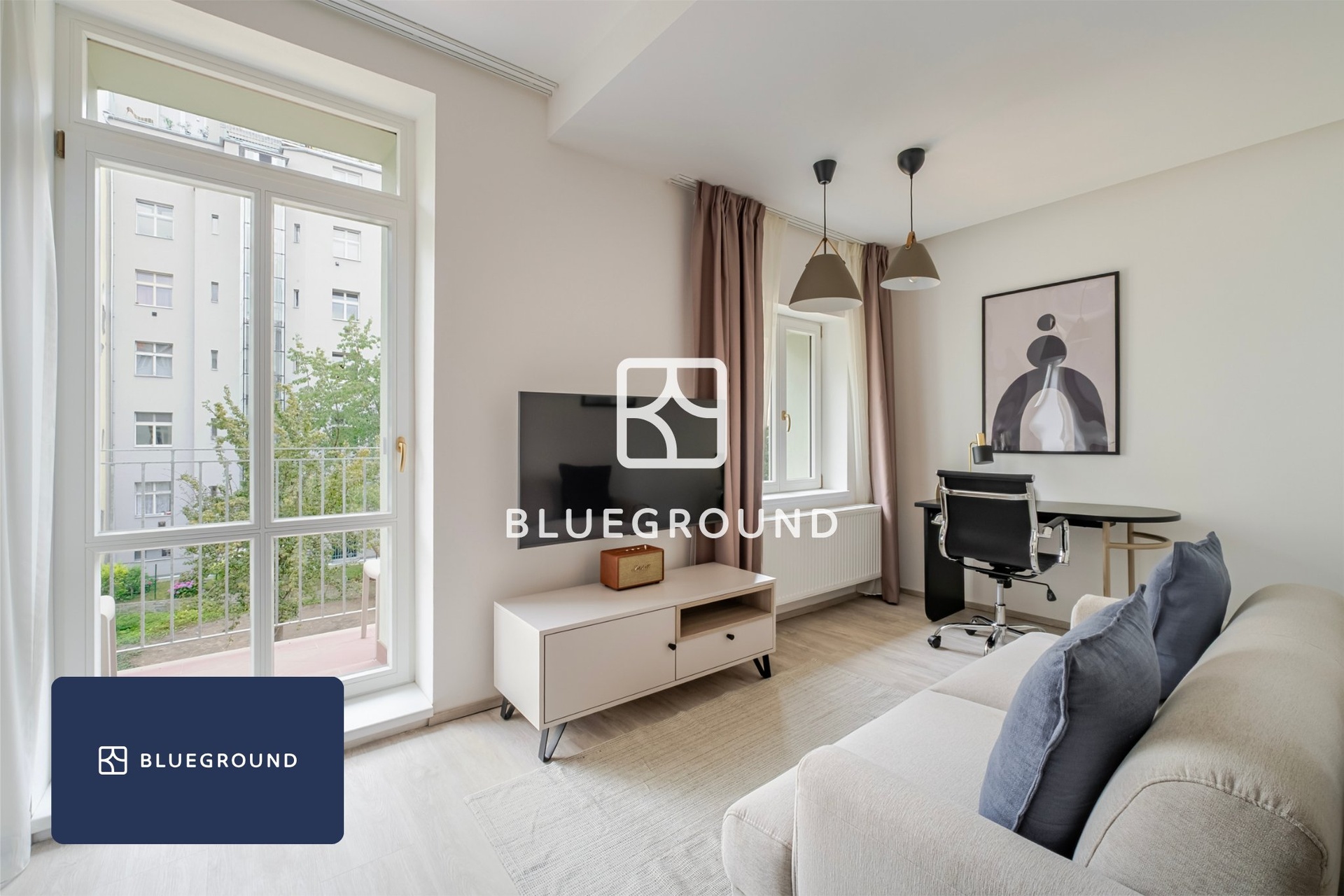 Apartment for rent, 2+kk bedroom, 45m2, in Prague, on