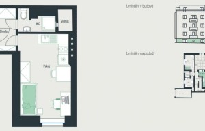 Apartment for sale, 1+KK - Studio, 20m<sup>2</sup>