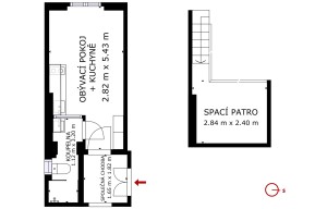Apartment for rent, 1+KK - Studio, 19m<sup>2</sup>