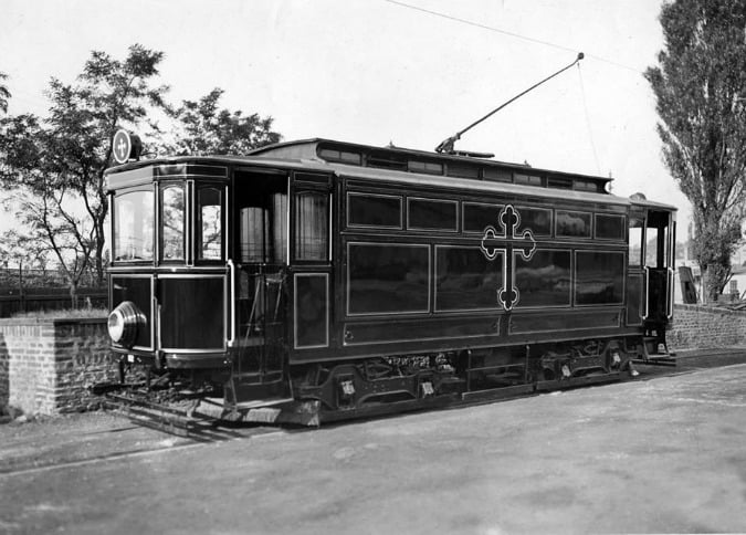 Funeral tram Prague