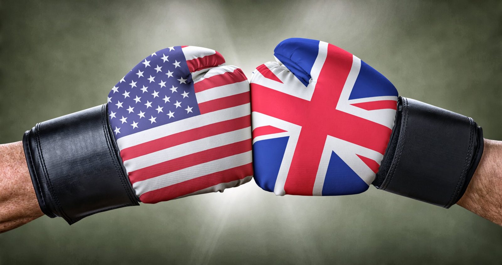 A boxing match between the USA and the UK