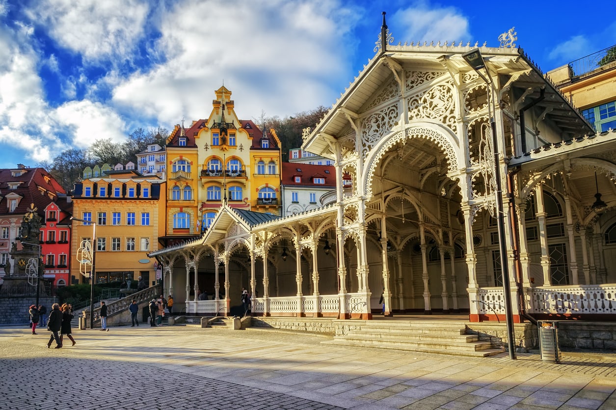 Spa colonnade in Karlovy Vary