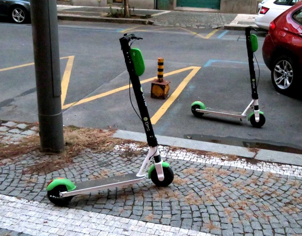 Lime scooters
